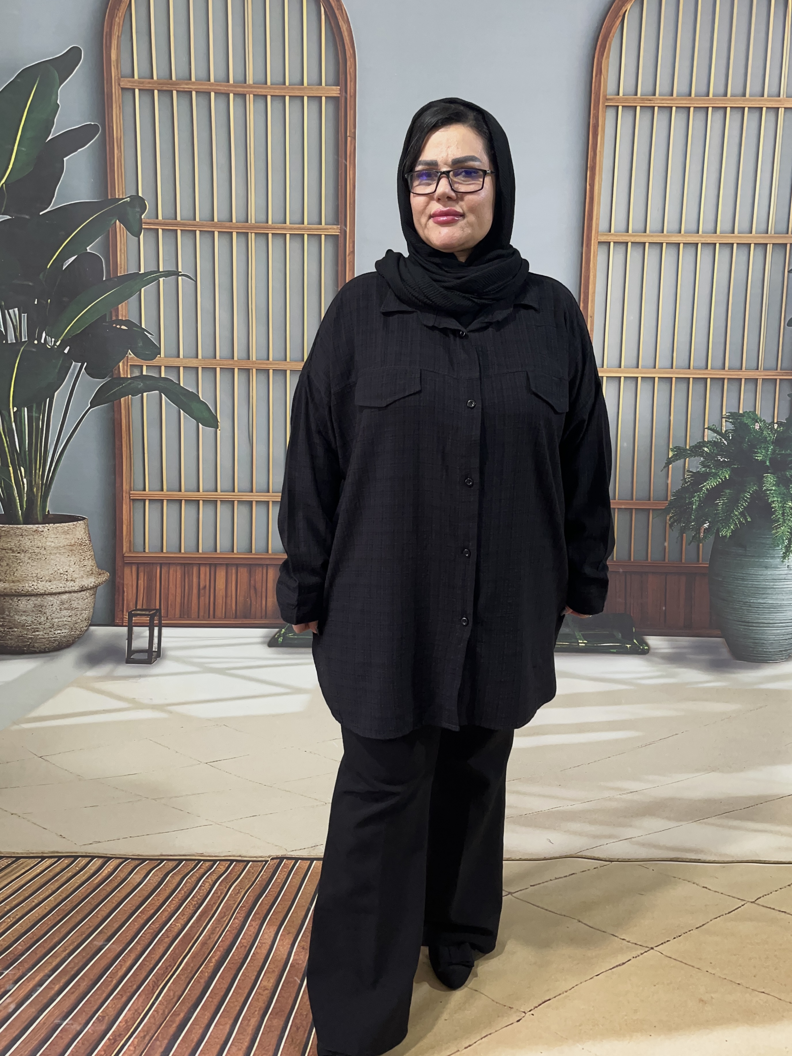 شومیزمشکی سایزبزرگ از46تا50/50تا58