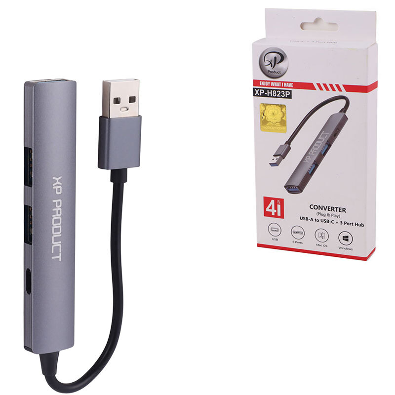 هاب 4 پورت USB 2.0 ایکس پی پروداکت XP-H823R