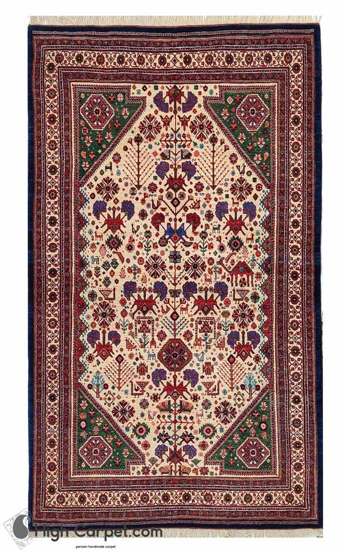 فرش دستباف چهار متری قشقایی کد050587