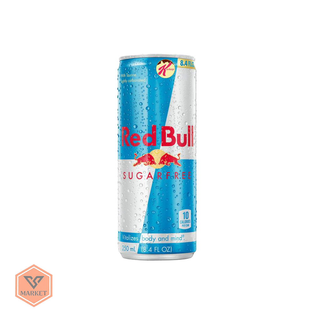 نوشیدنی انرژیزا ردبول بدون قند (Red Bull Sugarfree) – اورجینال 250 میلیلیتر ( باکس 24 عددی)
