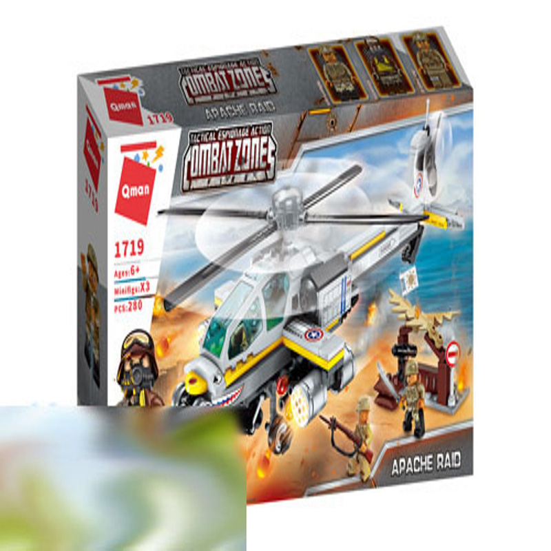 لگو کیومن(Lego QMAN 1719) سری جاسوسی در منطقه جنگی(Combat Zones Fire-Tactical Espionage Action) مدل هلکوپتر آپاچی(Apache