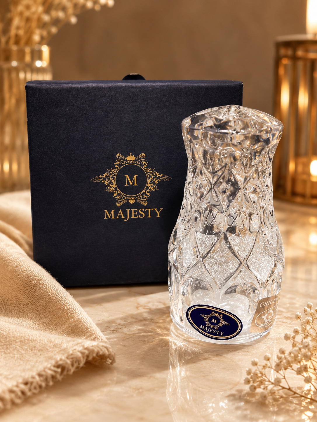 نمکدان شیشه ایMajesty با جعبه کادویی