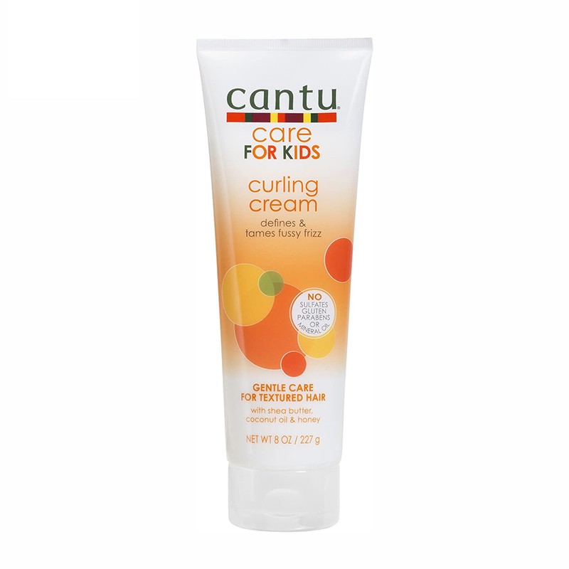 کرم فر کننده و حالت دهنده موی کودک کانتو مدل کرلینگ کریم Cantu Care For Kids Curling Cream 227g