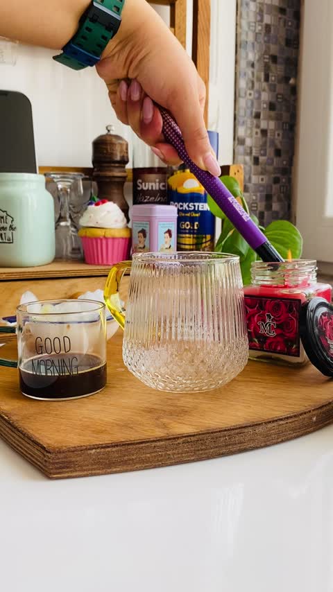 شمع عطری شیشه ای درب دار