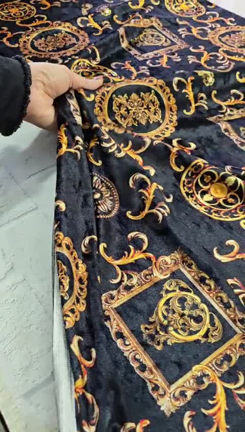 پارچه مخمل کره ای .طرحدار درجه یک عرض 150 طرح(2)