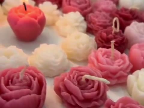 شمع گل رز پک 100عددی