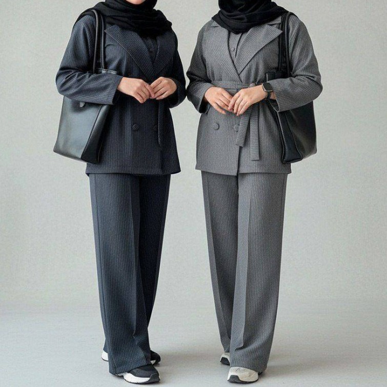 مانتو شلوار سه تیکه کامیلا