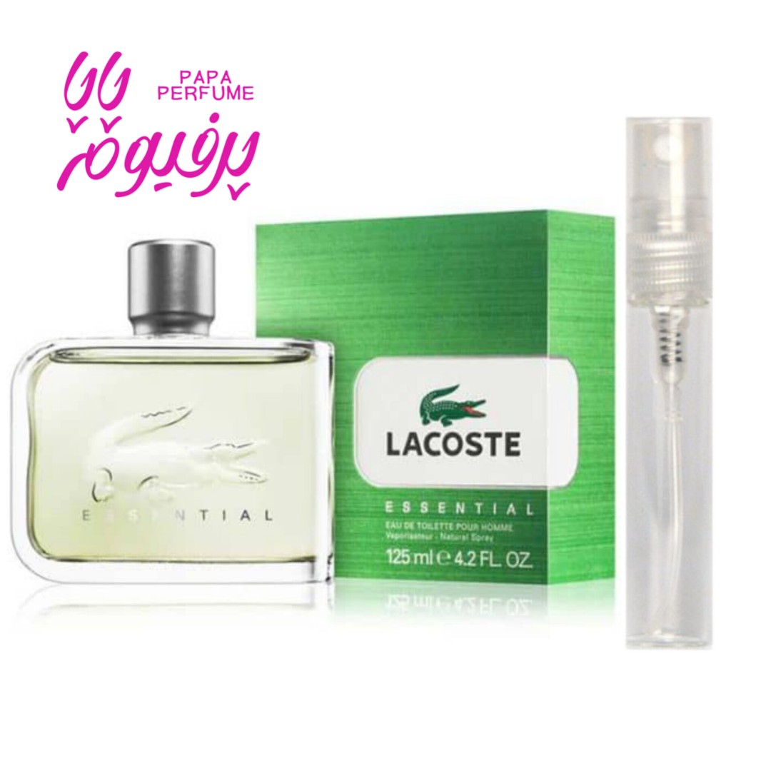 لاگوست اسنشیال-سبز Lacoste Essential / مردانه / خنک و تلخ و چوبی / گرمی پاپاپرفیوم 