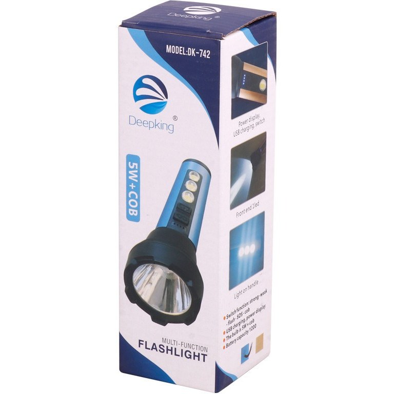 چراغ قوه شارژی دیپ کینگ مدل DK-742