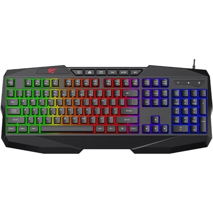 کیبورد گیمینگ با سیم هویت مدل KB878L-US+PER