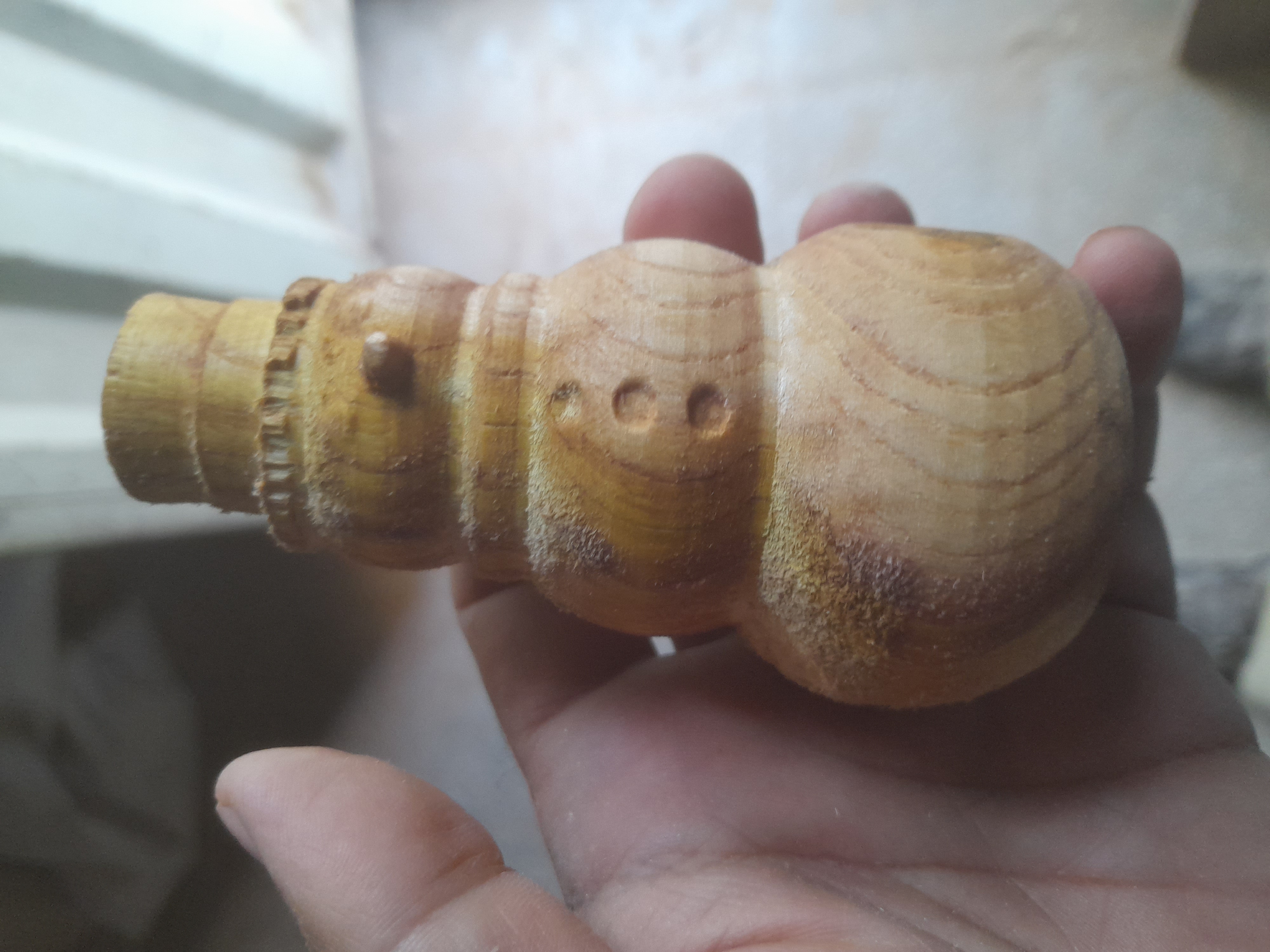 آدم برفی چوبی