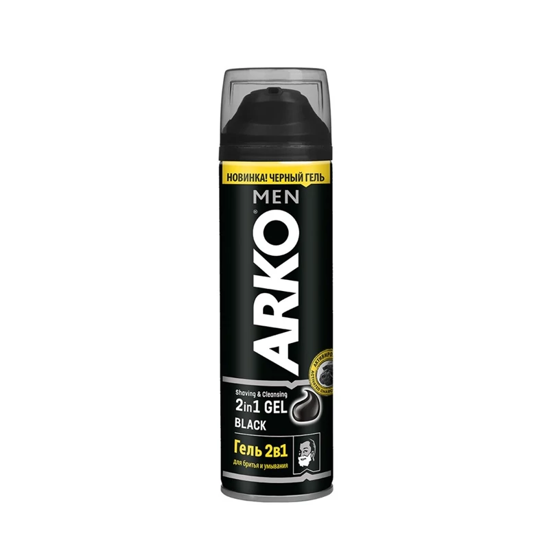 ژل اصلاح 2 در 1 مدل Black مناسب انواع پوست 200 میل