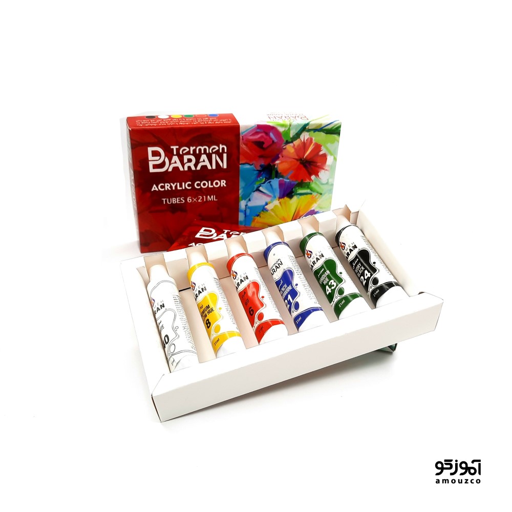 اکریلیک 6 رنگ 21 میل ترمه باران 