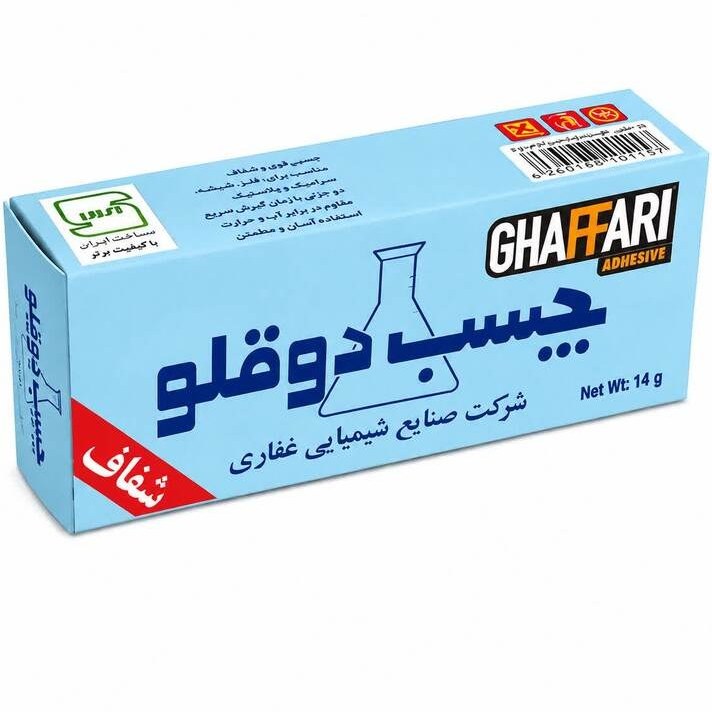 چسب دوقلو شفاف غفاری