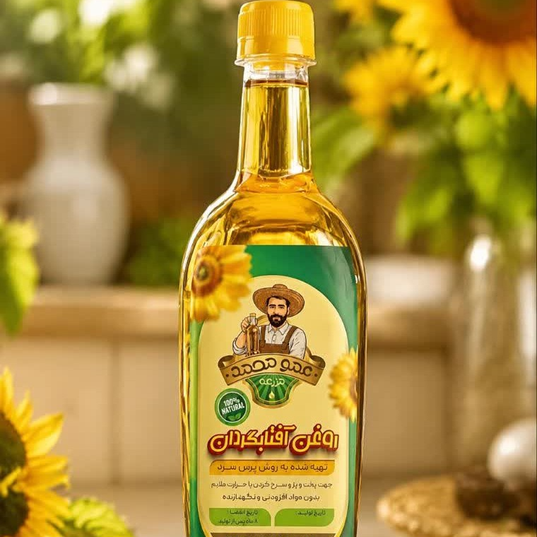 روغن آفتابگردان 100 درصد طبیعی و خالص