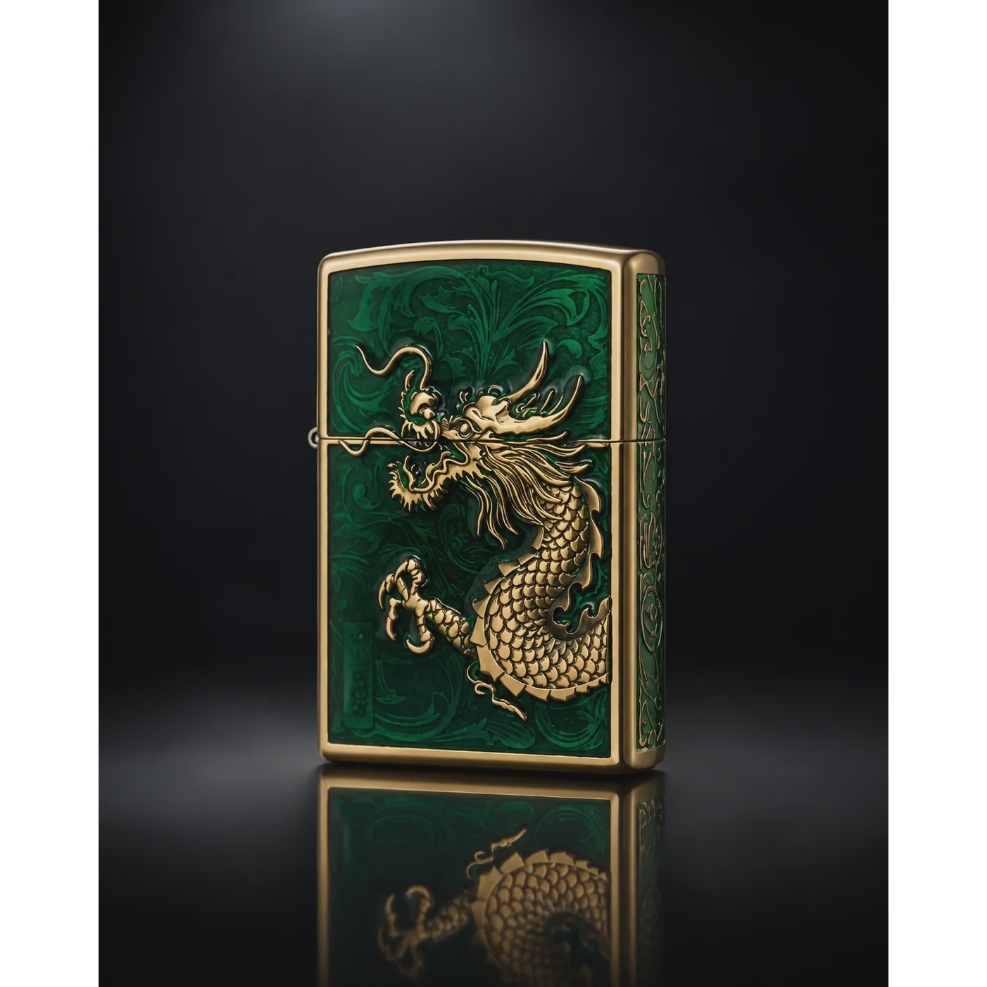 فندک بنزینی zorro بدنه فلز ی طرح dragon سری zk53