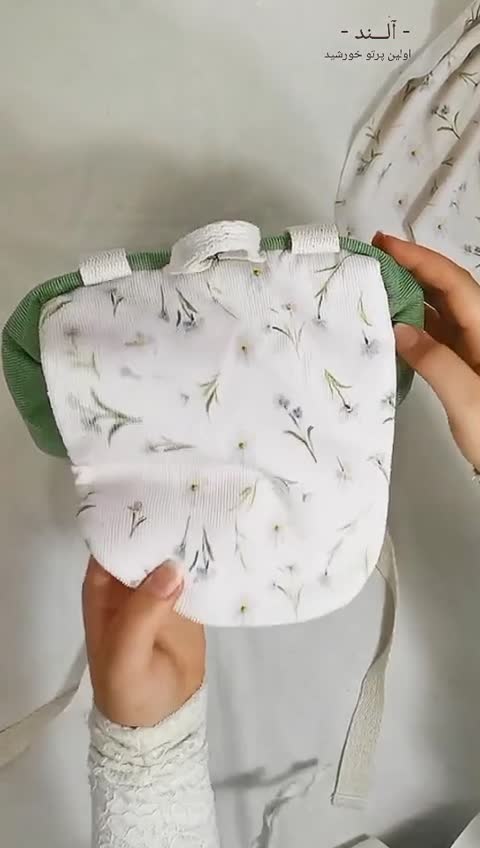 مینی کوله پارچه ای (مخمل کبریتی)