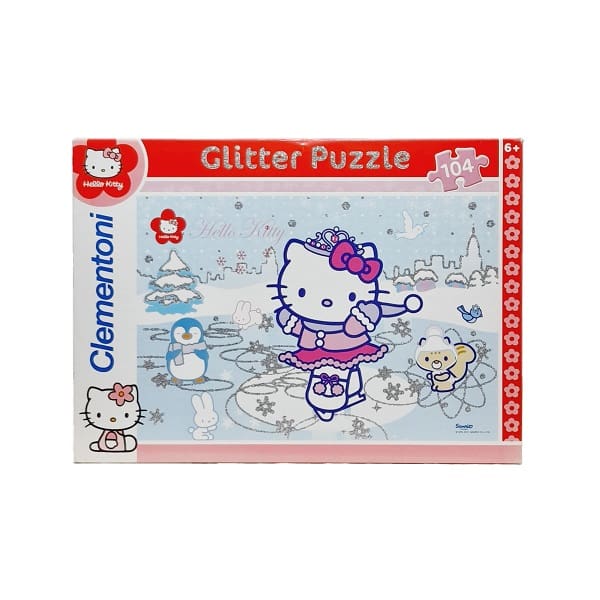 پازل کیتی طرح زمستان 104 تکه Hello Kitty