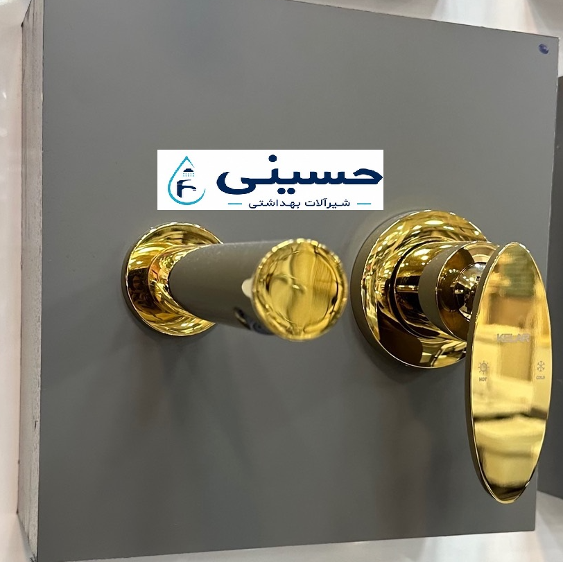 شیر روشویی کلار توکار طلایی01