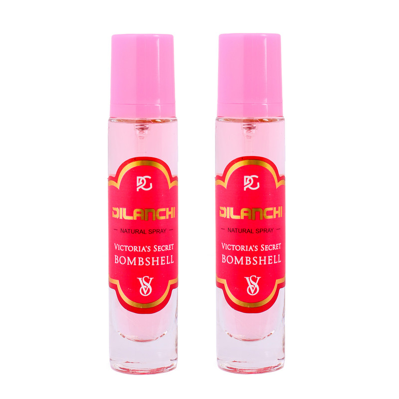 عطر جیبی زنانه دیلانچی مدل بامشل با رایحه شیرین حجم 30 میلیلیتر مجموعه 2 عددی