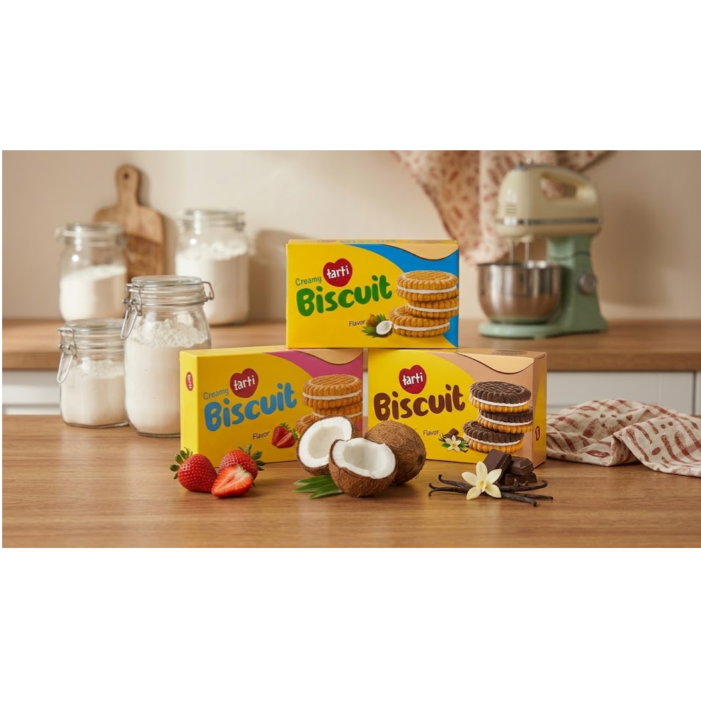 پک اقتصادی بیسکویت کرمدار (3 طعم)