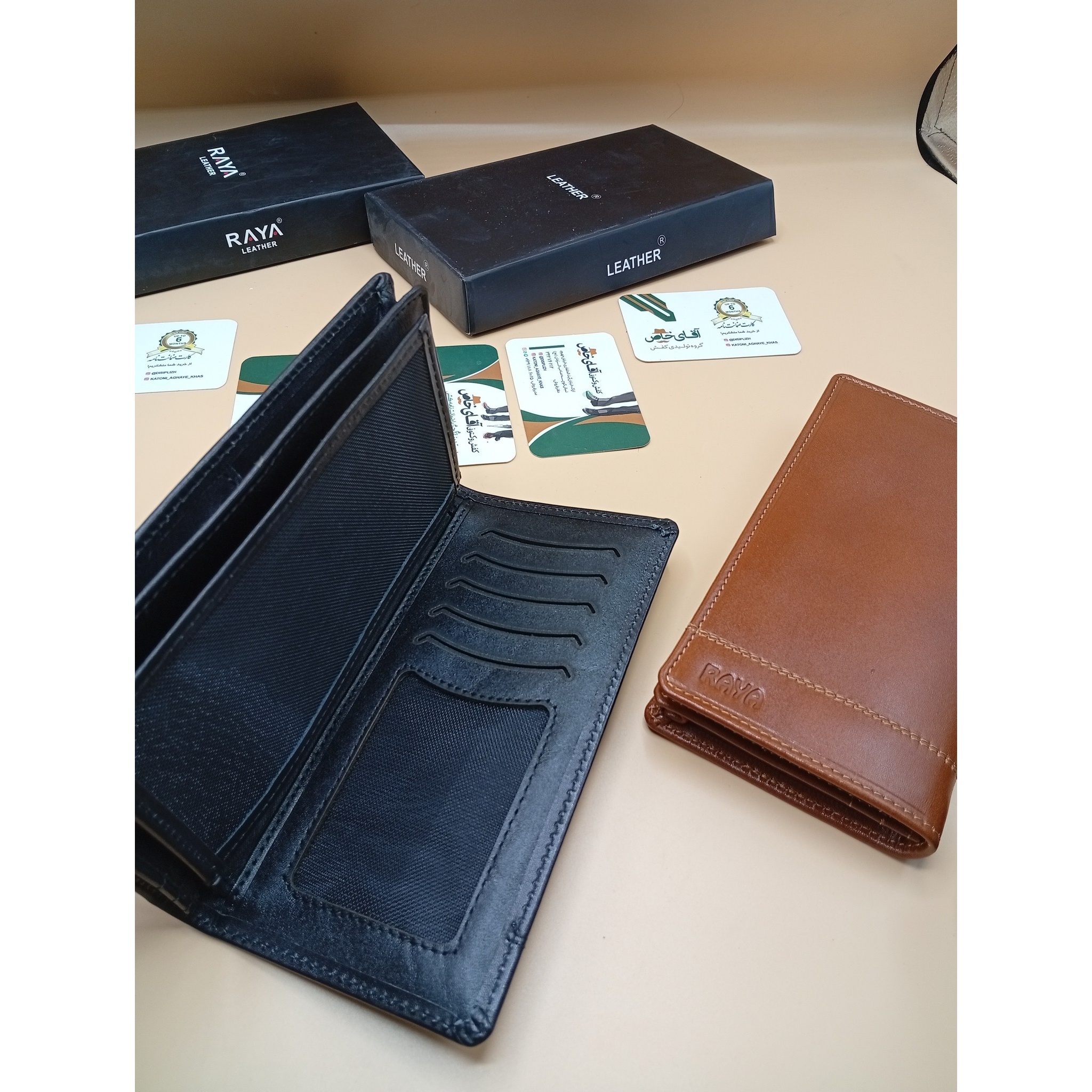 کیف پول کتی مردانه چرم رایا کد 1102