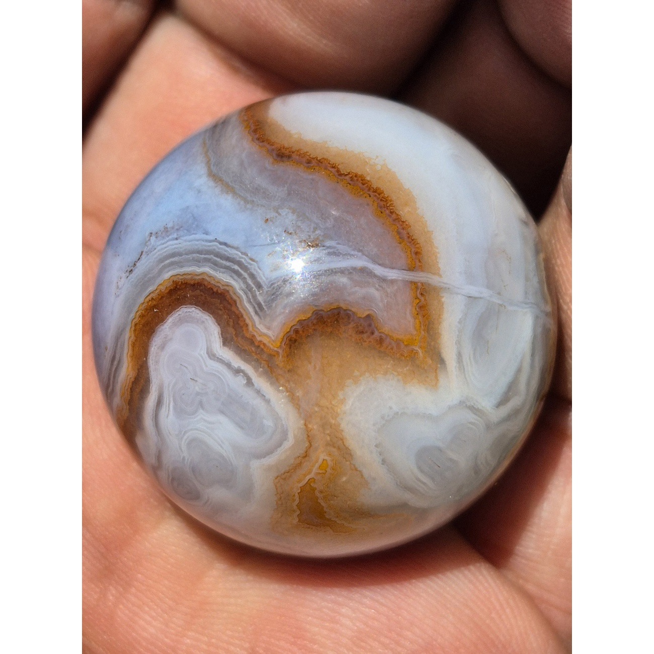 گوی عقیق سلیمانی رنگی