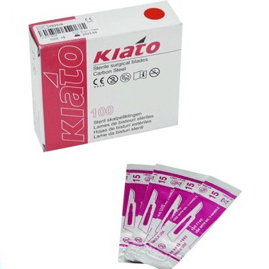 تیغ بیستوری کیاتو سایز 15 بسته 100 عددی