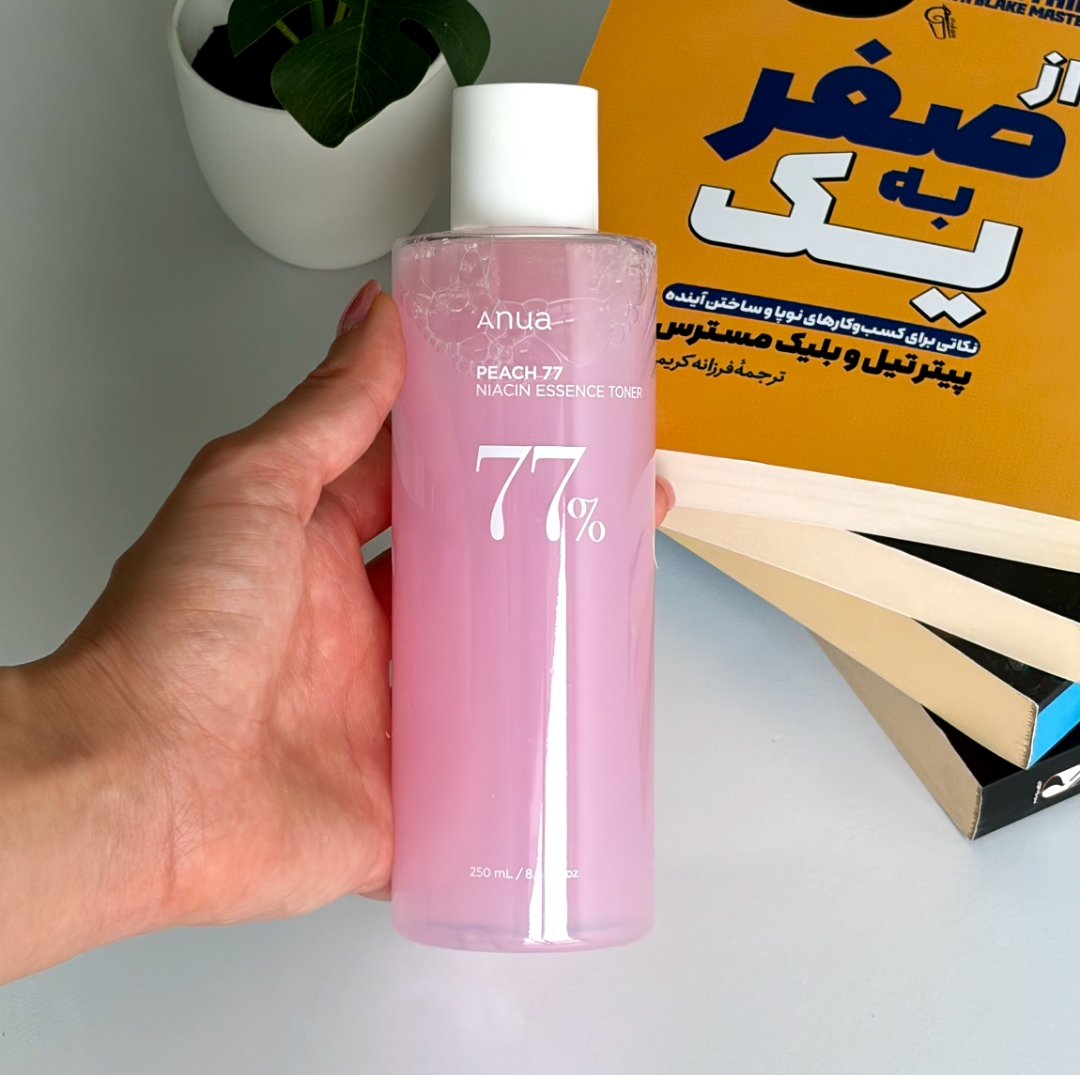 تونر مدل Peach 77 آنوا با عصاره هلو و نیاسینامید