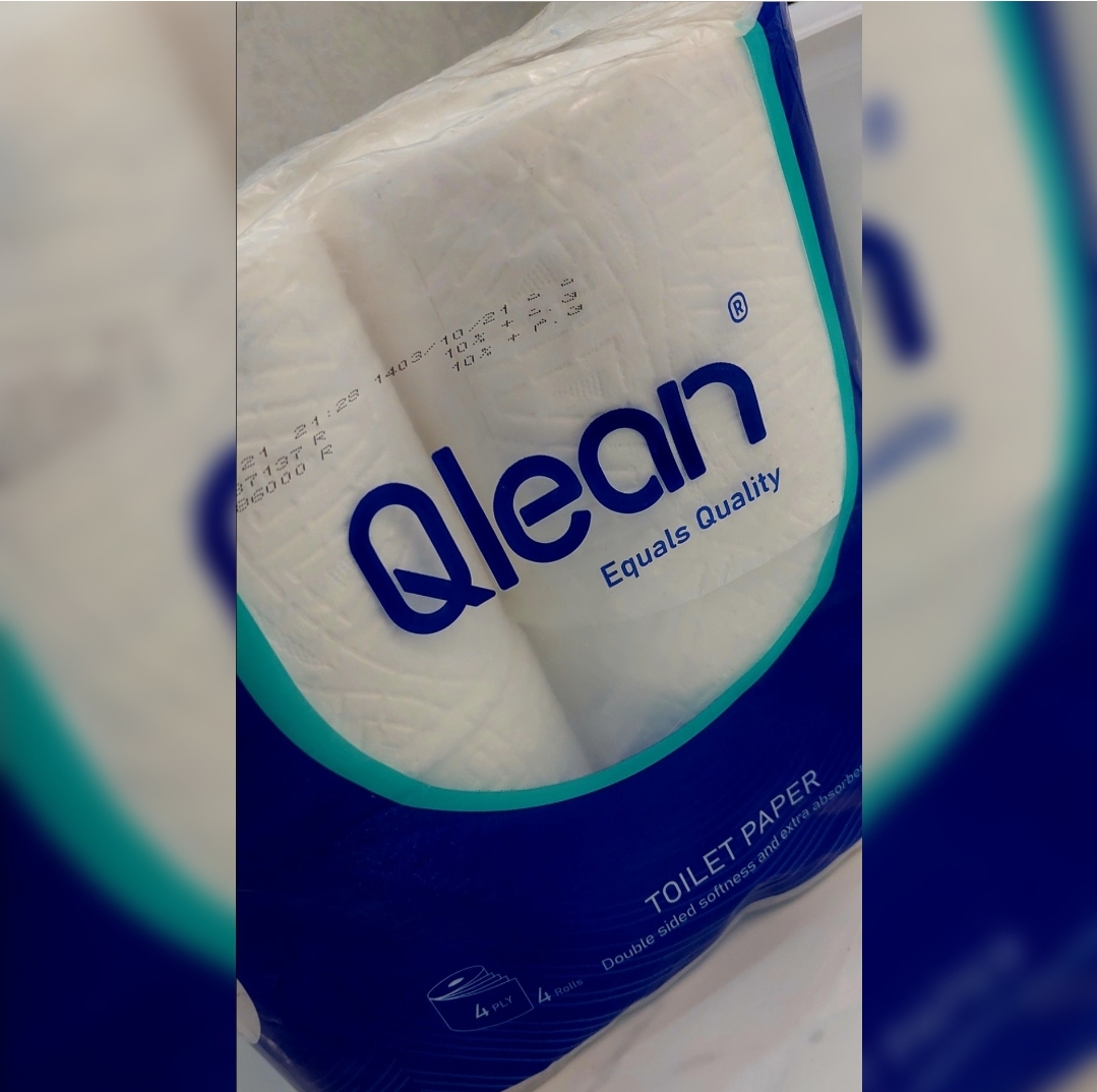 بسته اقتصادی دستمال کاغذی رولی Qlean (4 رول) 