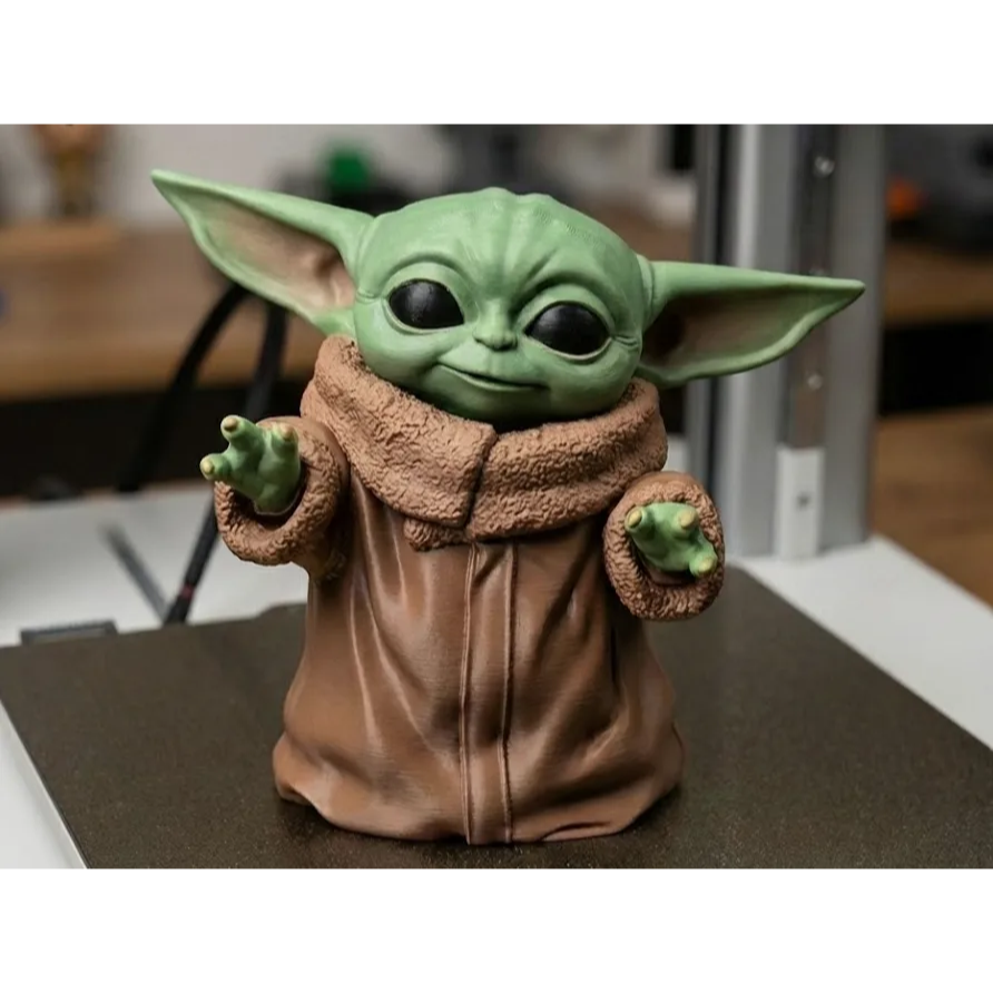فیگور سهبعدی گروگو Baby Yoda چندرنگ 5 رنگ دکوری کلکسیونی جنگ ستارگان