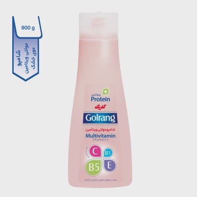 شامپو مولتی ویتامین مو خشک گلرنگ سری Plus Protein وزن 900 گرم