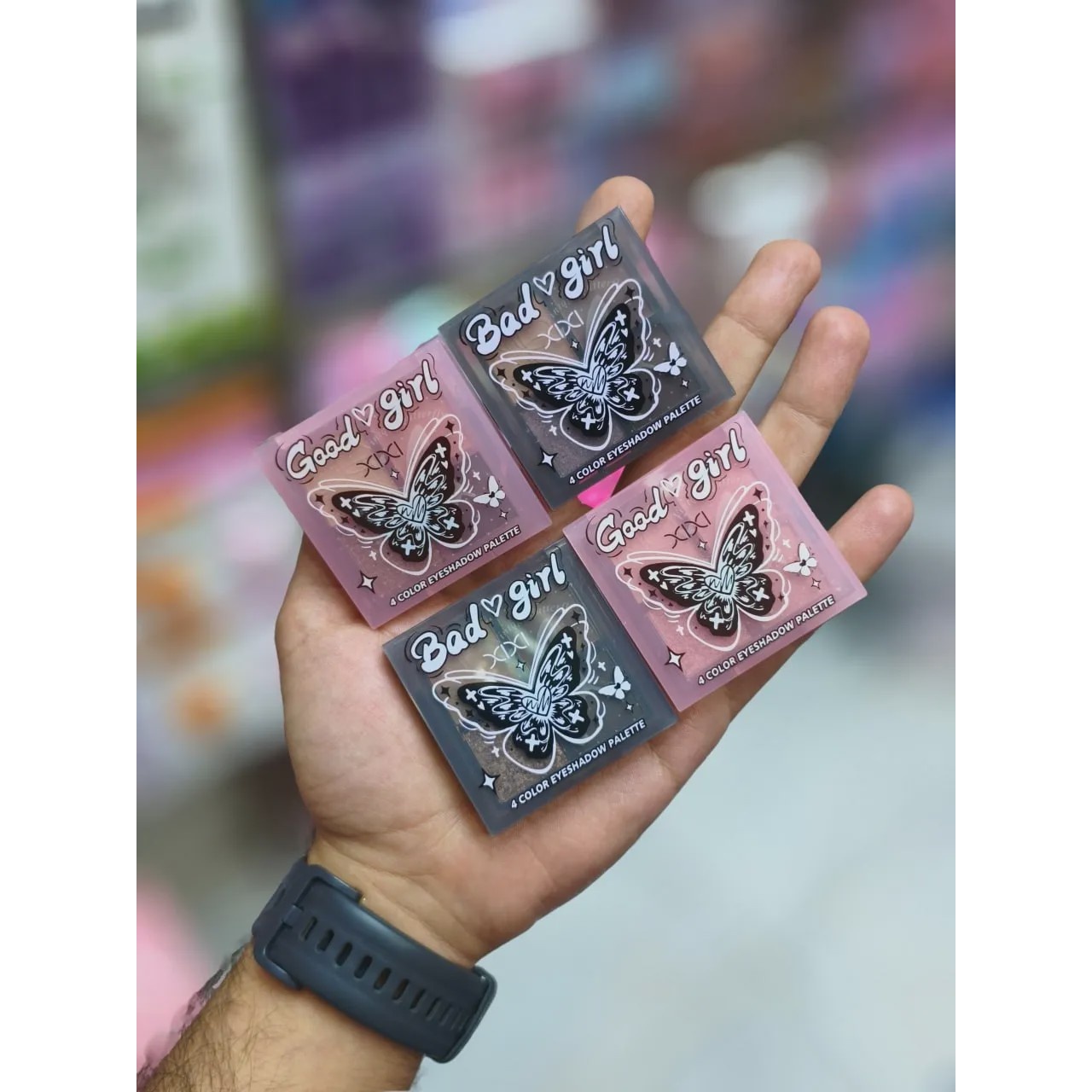 پالت سایه چشم چهار رنگ طرح پروانه