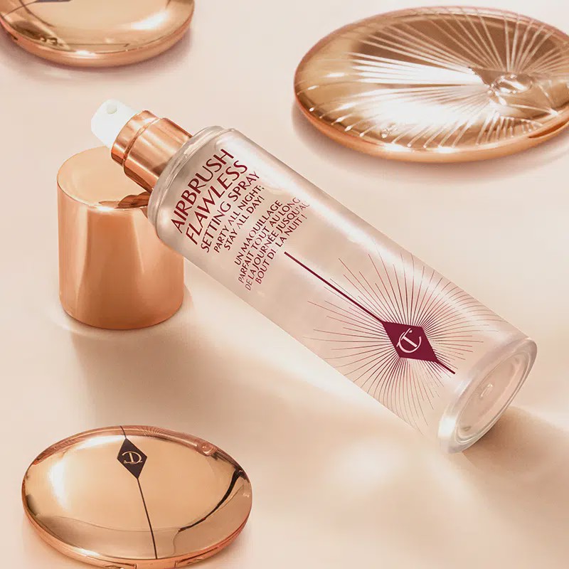 اسپری فیکس آرایش ایر براش شارلوت تیلبری اصل Airbrush Setting Spray Makeup Charlotte Tilbury 100ml