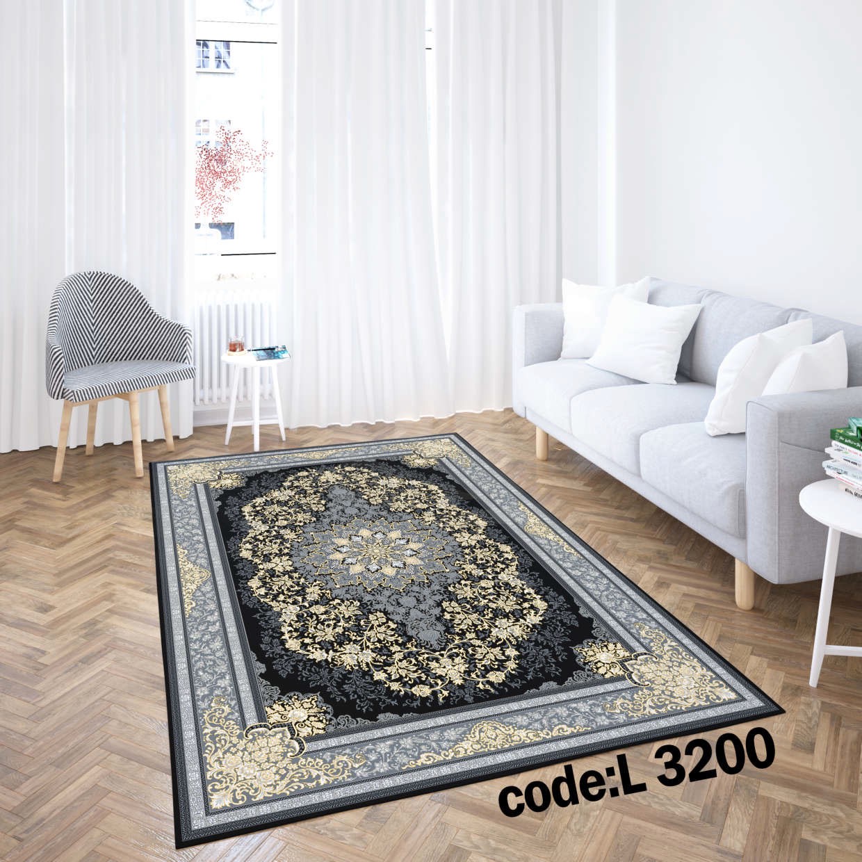 روفرشی کشدار (کاور فرش) و فرشینه و پادری کالای خواب متین کد L 3200