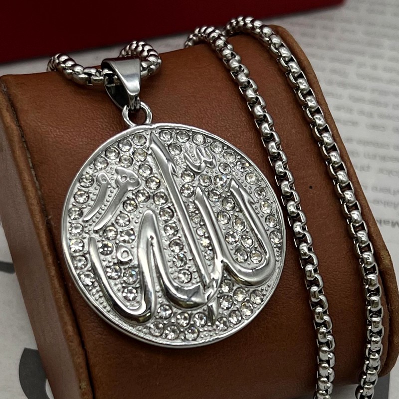 گردنبند مردانه الله استیل
