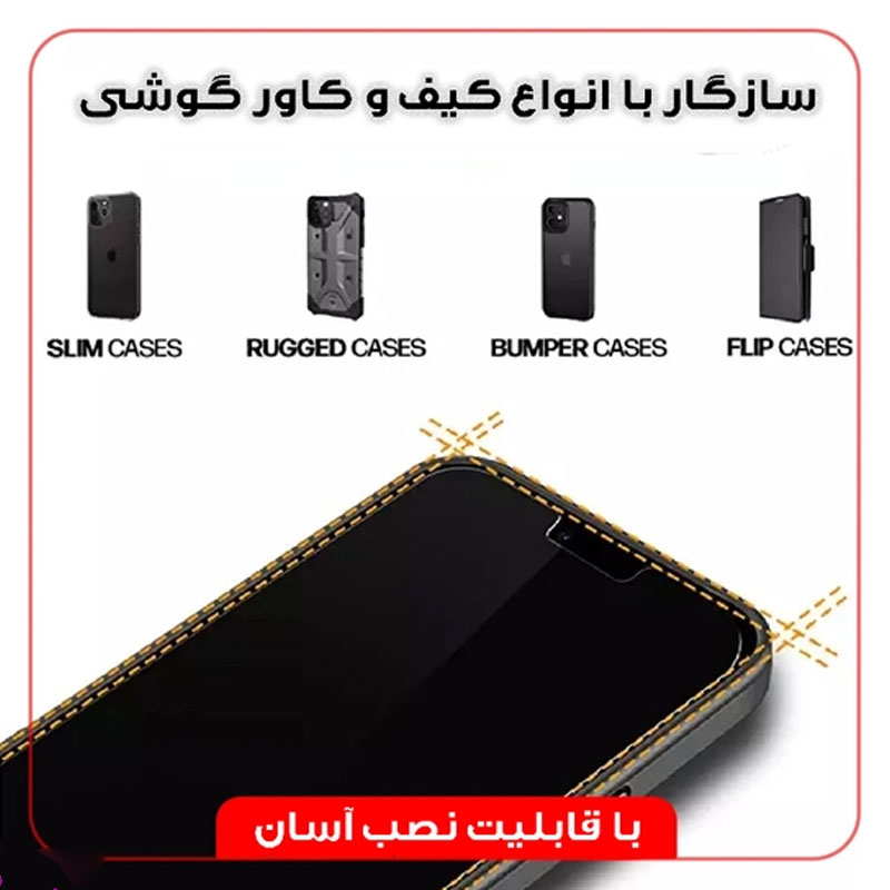 محافظ صفحه نمایش گوشی پرایوسی مناسب iphone 14 plus/ iphone 13 Pro Max