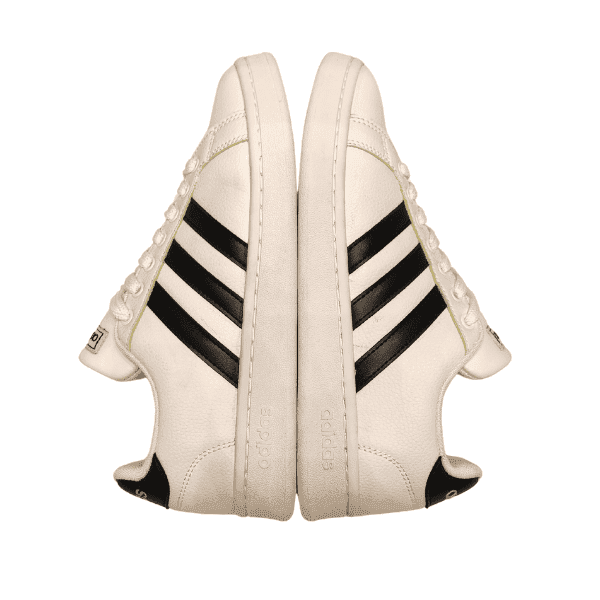 ونس ادیداس Adidas گرند کورت رنگ سفید مشکی سفید کد759