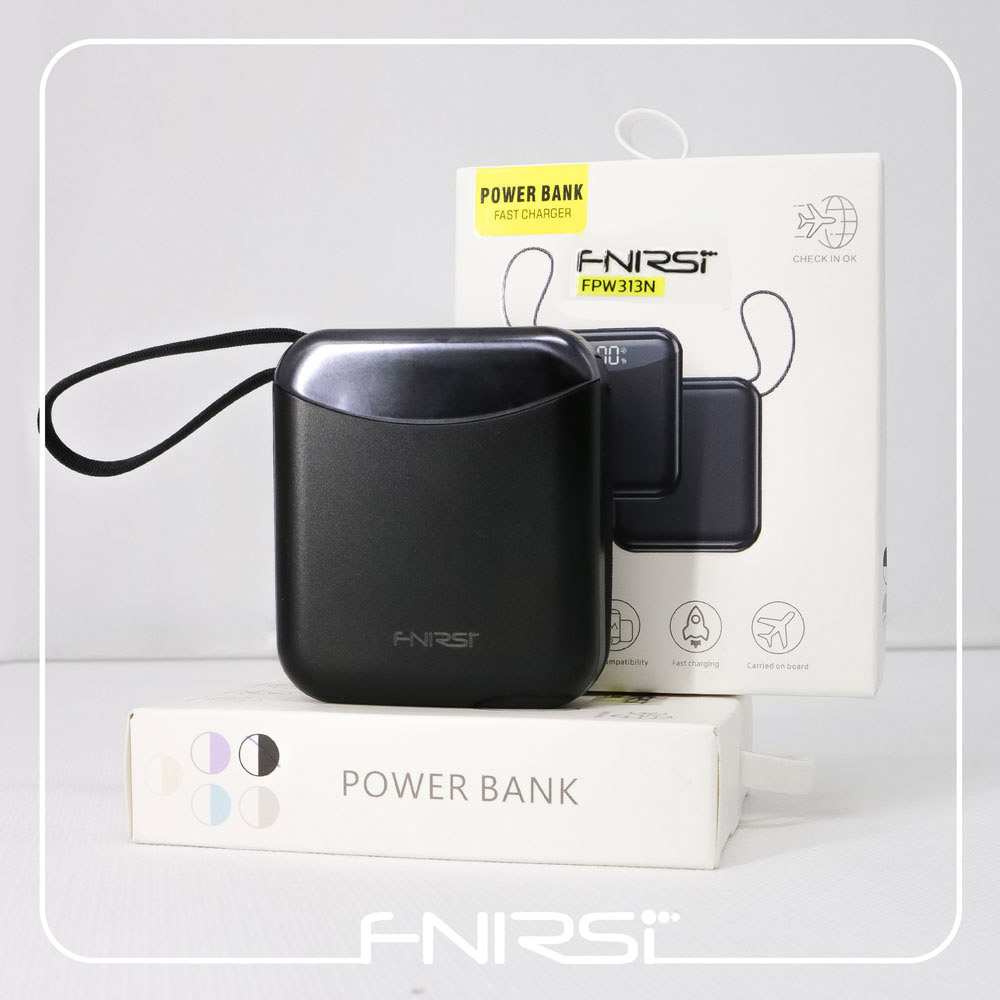 پاوربانک فنیرسی FNIRSI مدل FPW313N ظرفیت 10000 میلی آمپرساعت، شارژ سریع 22.5 وات PD
