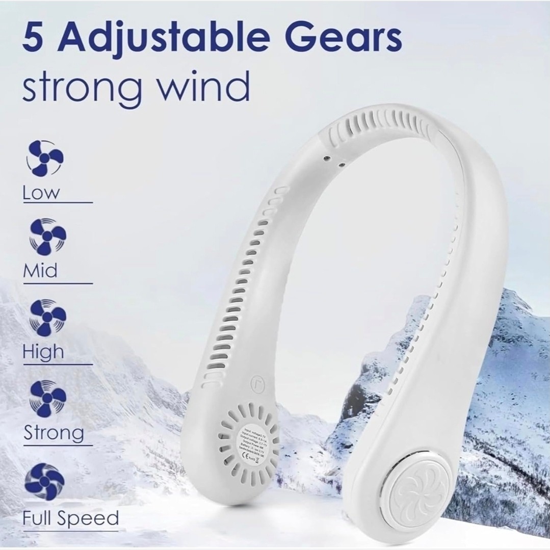 پنکه گردنی با نمایشگر LED، خنک کننده