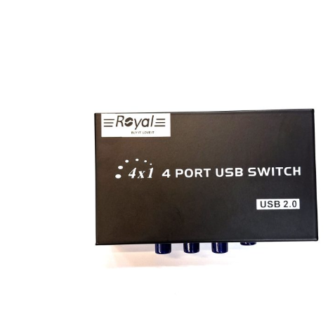 هاب سوئیچ 4 پورت پرینتر رویال مدل 1A4B ا Hub switch 4 port printer royal model 1A4B کد 1311