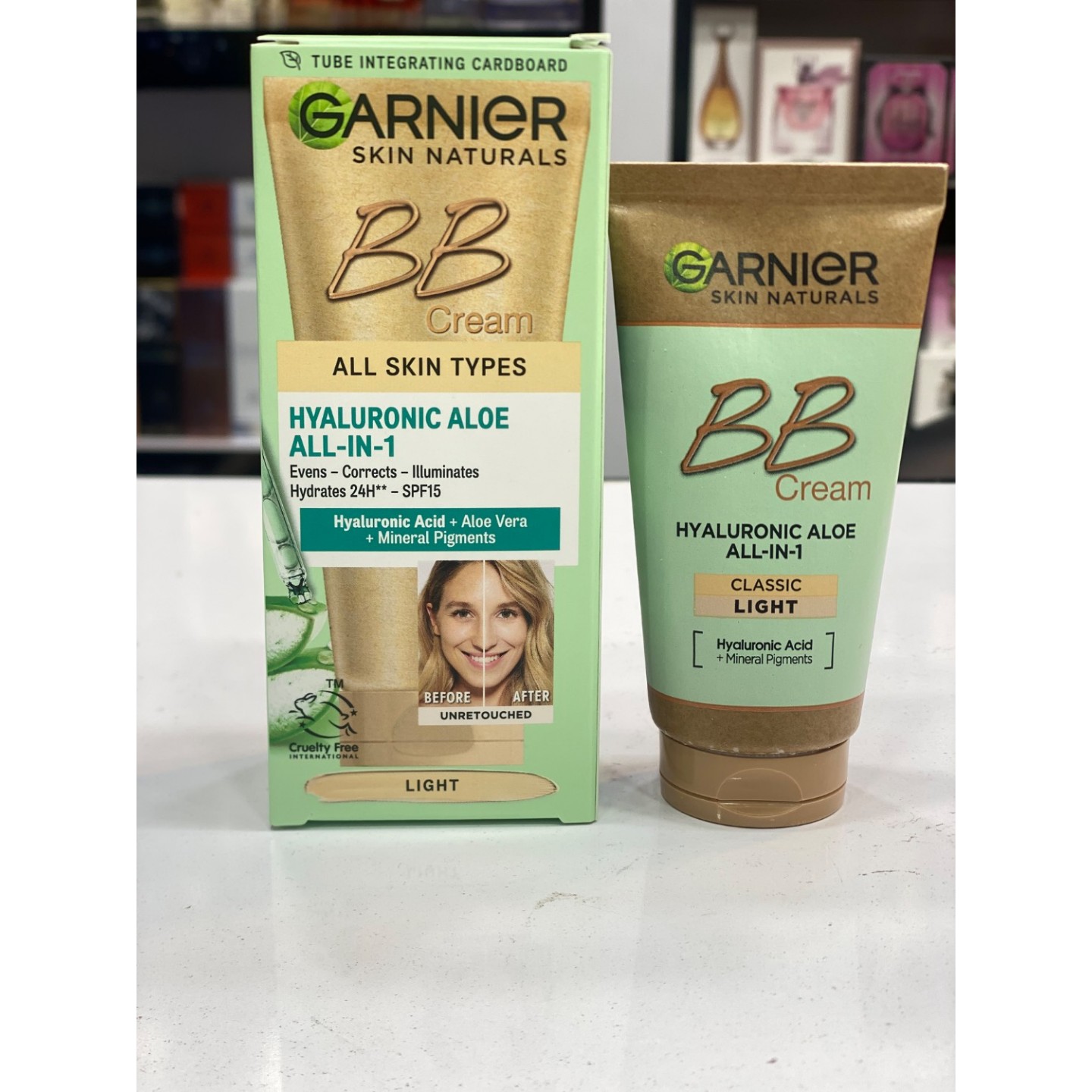 بی بی کرم گارنیر Garnier Skin Naturals BBCream Hyaluronic Aloe All-in-1 مدل Light اورجینال