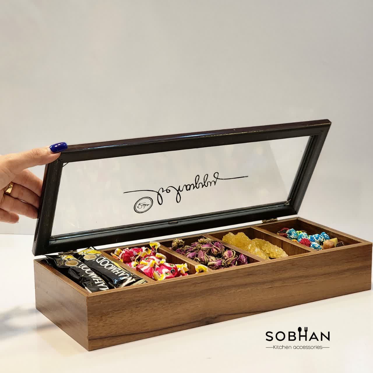 جعبه تیبگ 5 خانه مستطیل