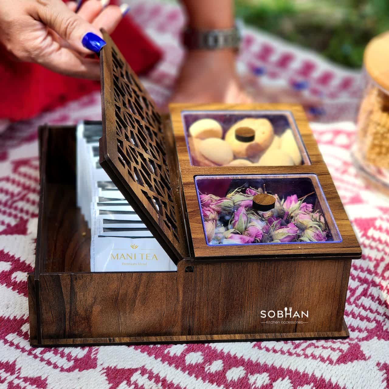 جعبه تیبگ 3 خانه درب توری