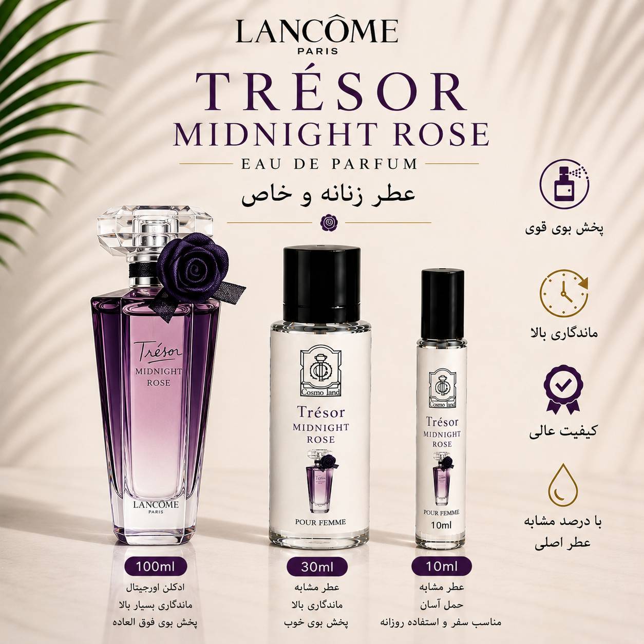 عطر و ادکلن لانکوم ترزور میدنایت رز زنانه