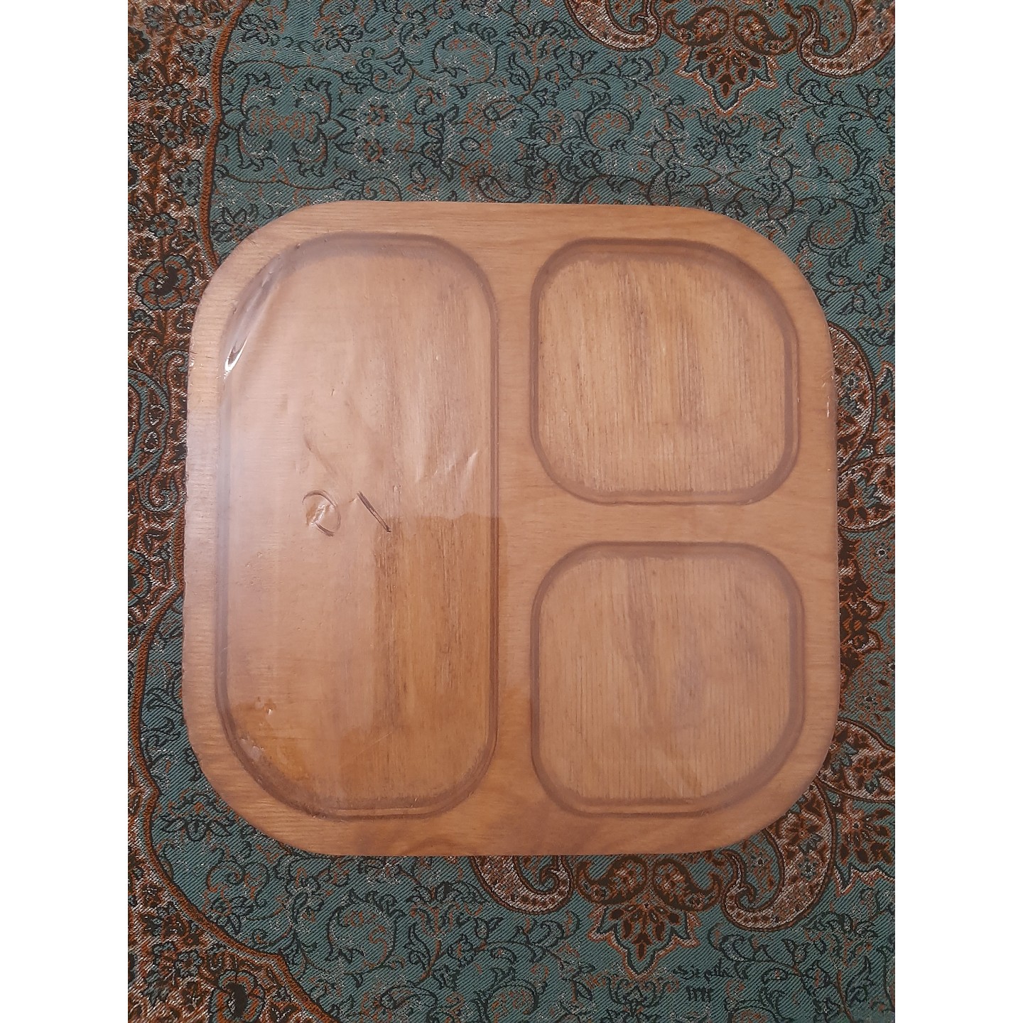 اردو خوری چوبی سه خانه
