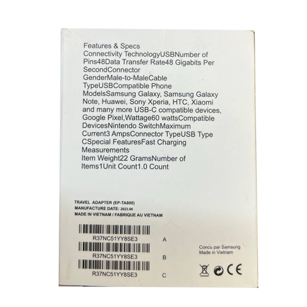 خرید کابل اصلی سامسونگ C-to-C