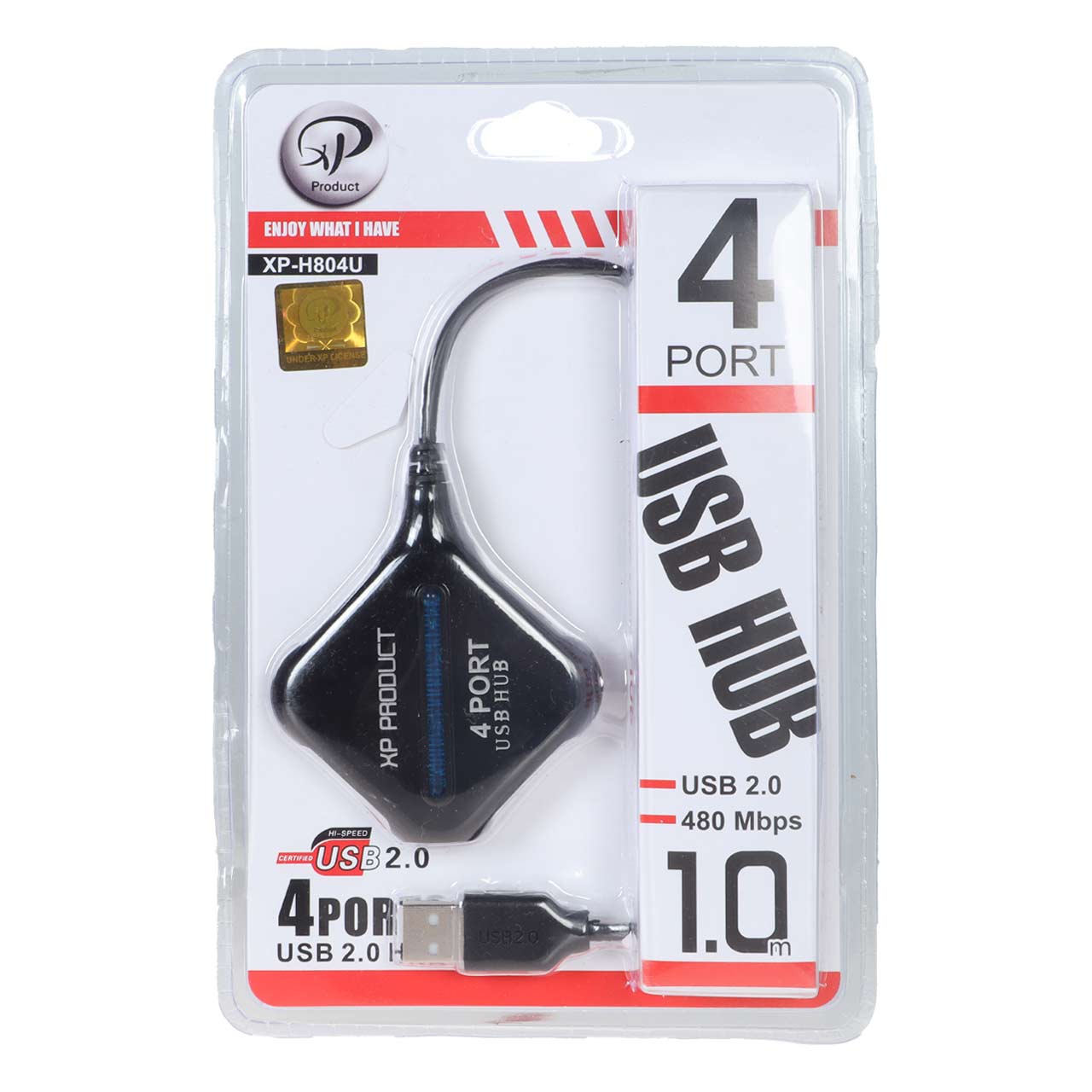 هاب 4 پورت XP Product USB2.0 مدل XP-H804U – مشکی