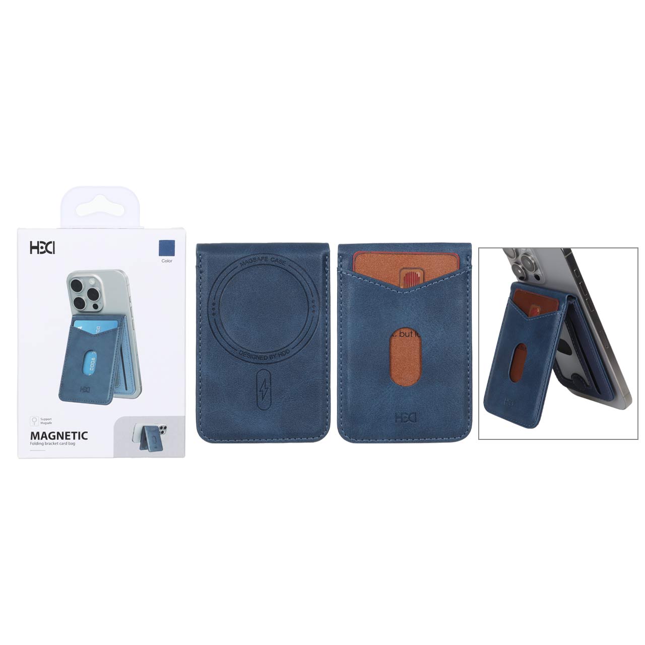 جاکارتی اورجینال HDD استندشو Folding bracket Magsefe مدل HS-014 – سرمه ای (پک دار)