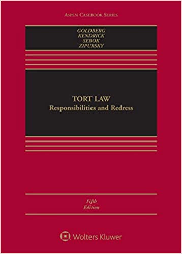 خرید و دانلود نسخه کامل کتاب Tort Law: Responsibilities and Redress (Aspen Casebook Series) (5th Edition) – + pdf